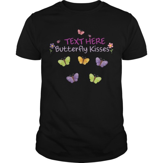 Men’s Personalized Name Text Butterfly Gardening T Shirt